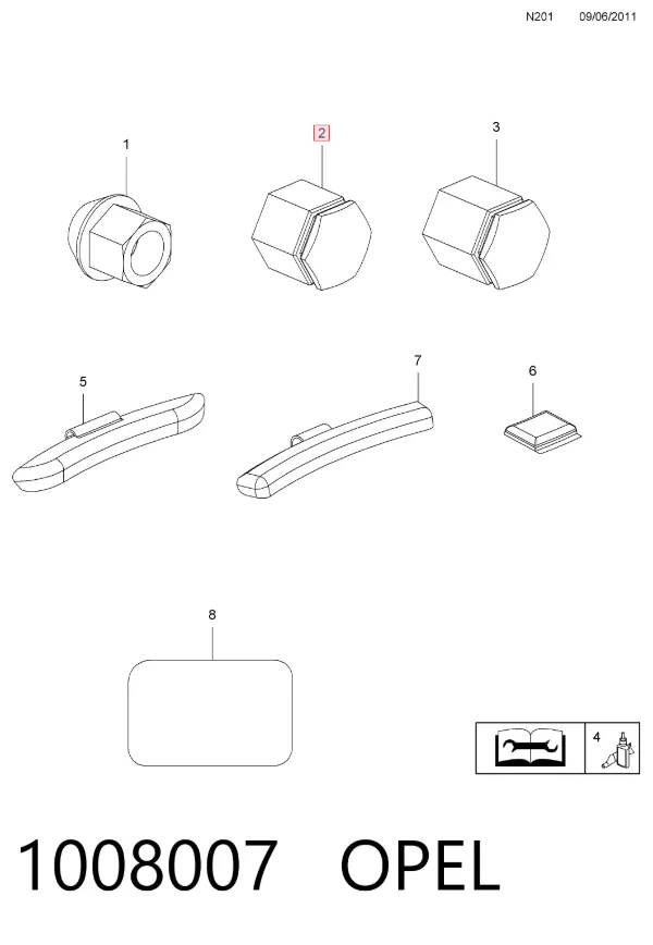 Сальники клапанов 92115768 General Motors