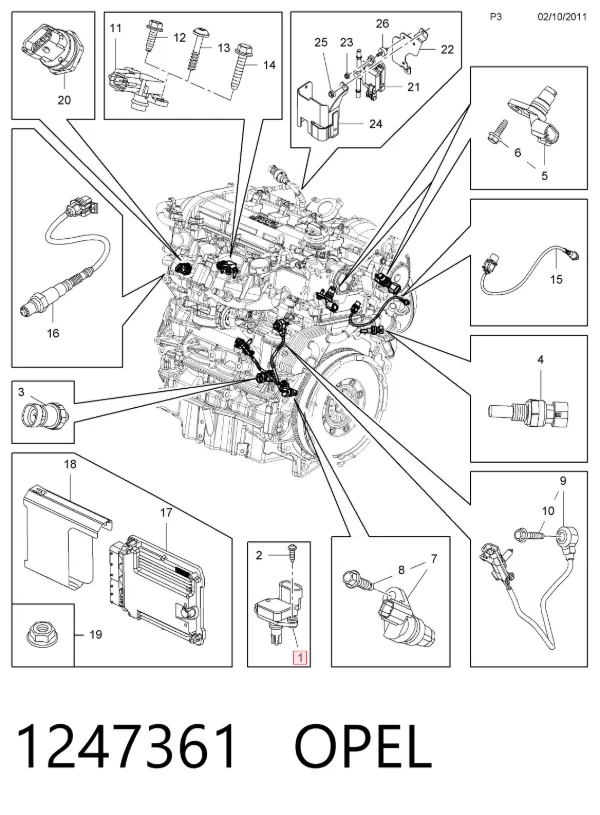 Фильтр салона 1247361 Opel