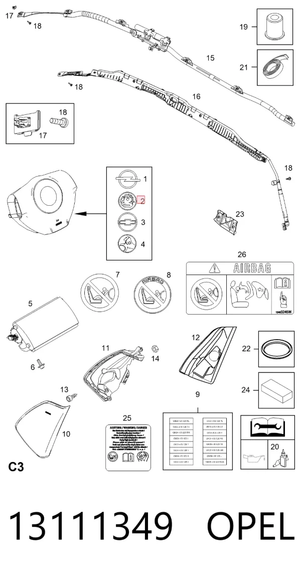  13111349 Opel
