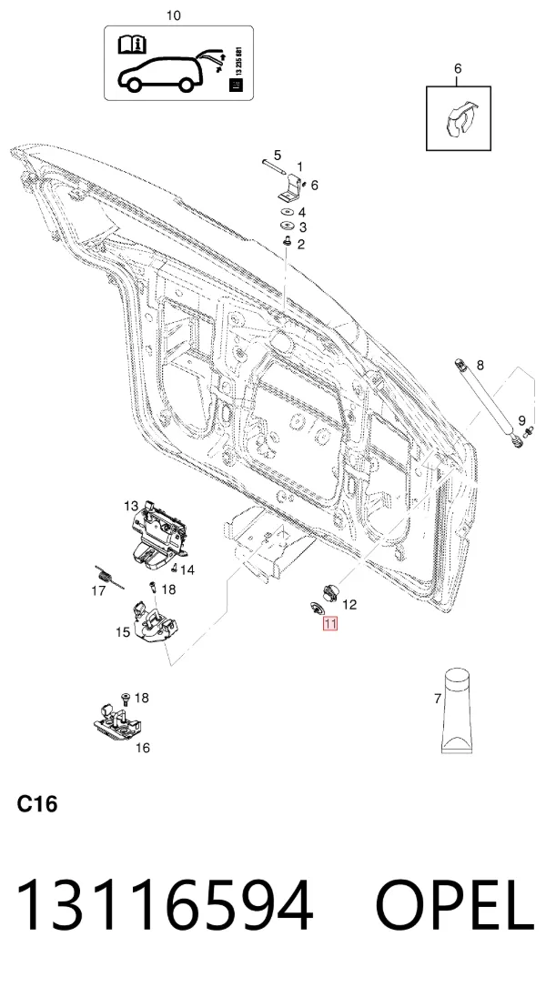  13116594 Opel