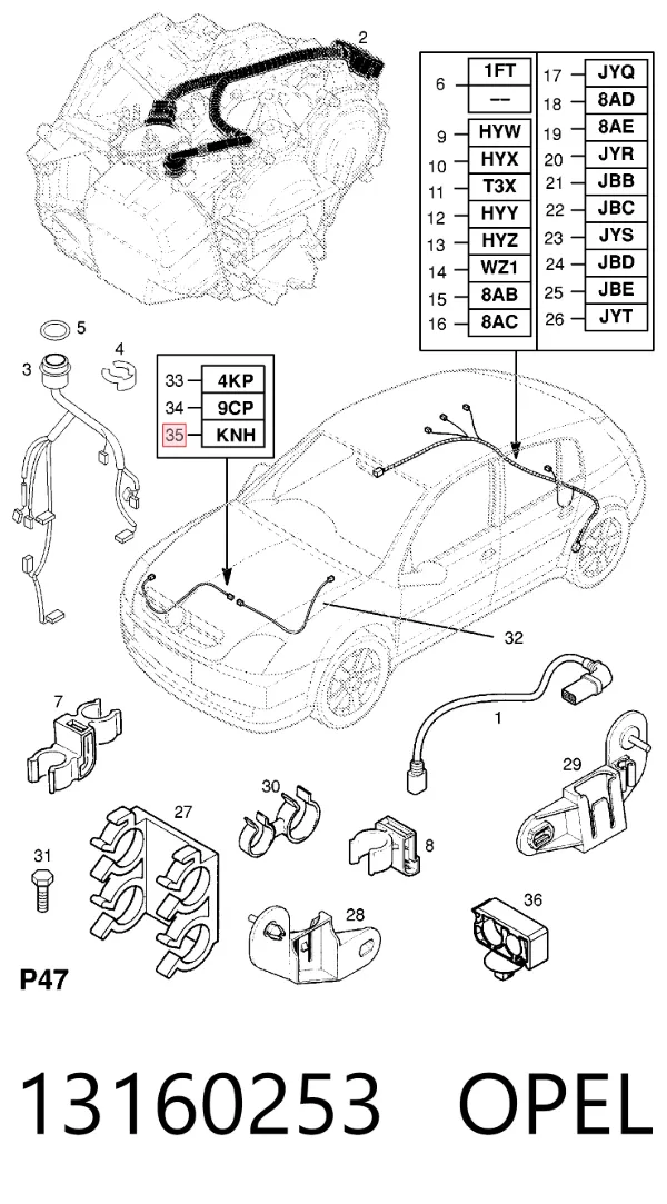  13160253 Opel