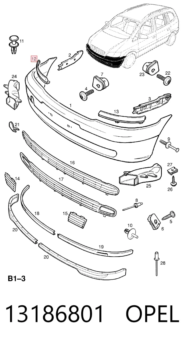  13186801 Opel