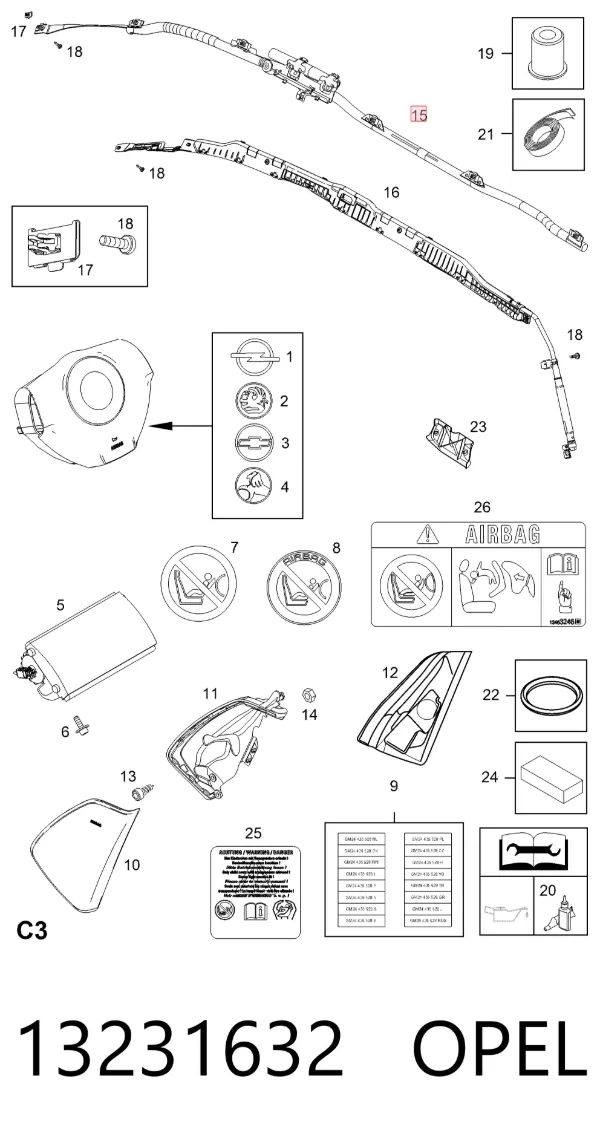  13231632 Opel
