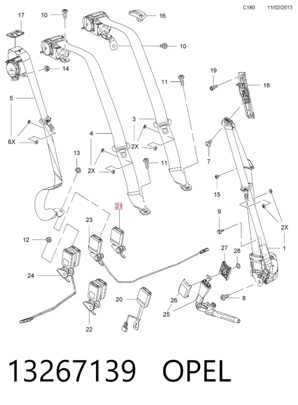  13267139 Opel
