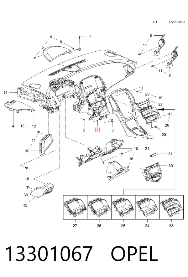 Торпедо 13301067 Opel