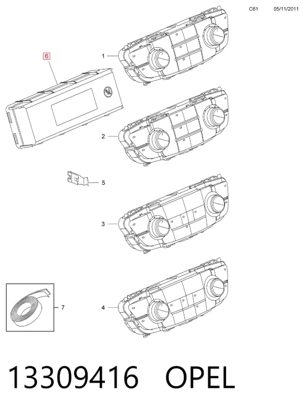  13309416 Opel