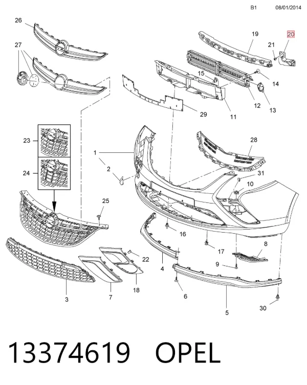  13374619 Opel