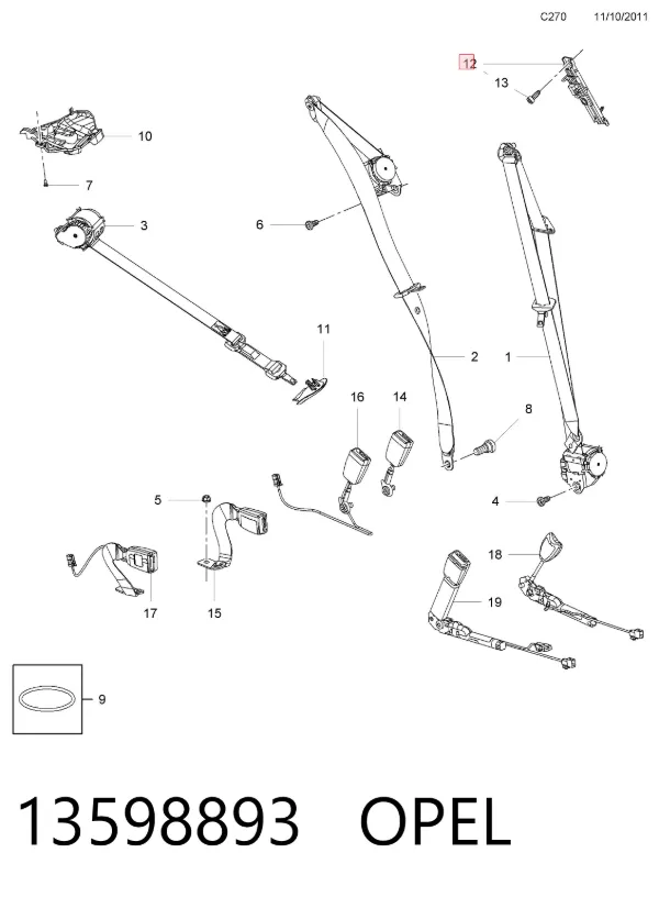  13598893 Opel
