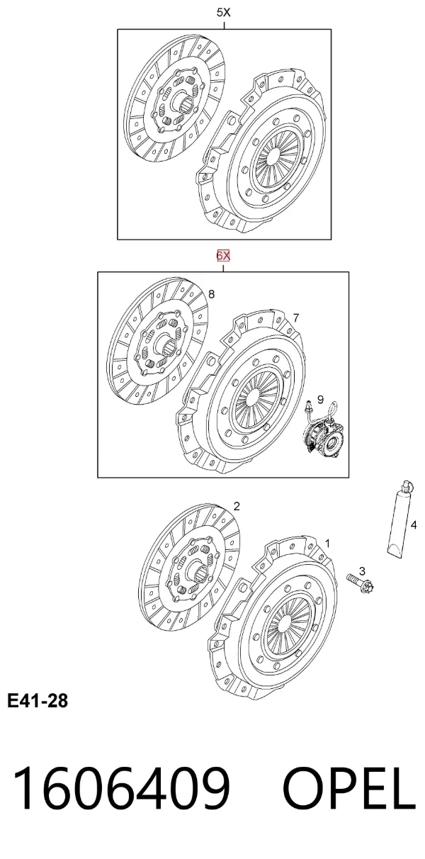 Сцепление 1606409 Opel