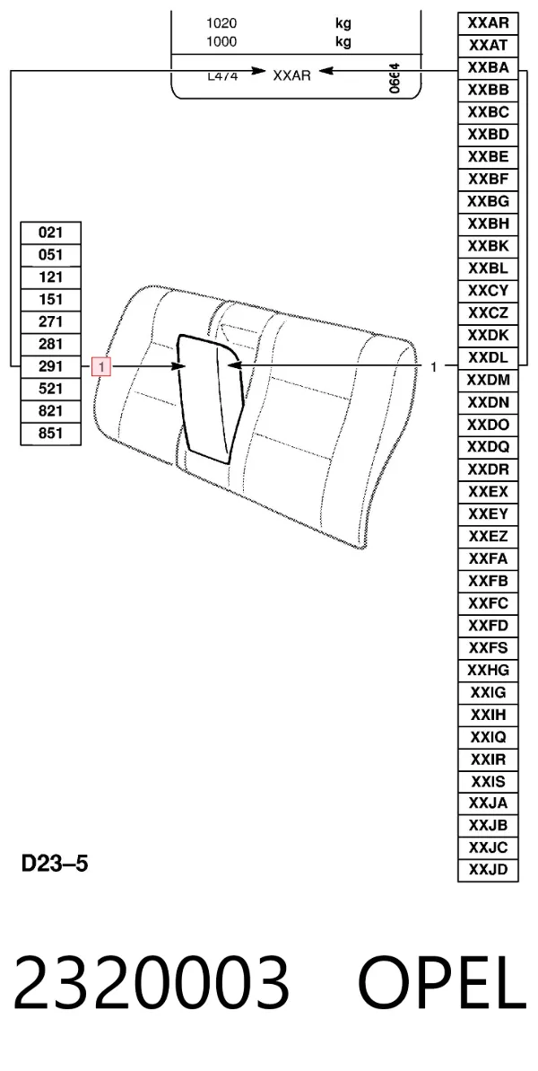 Компрессор кондиционера 2320003 Opel