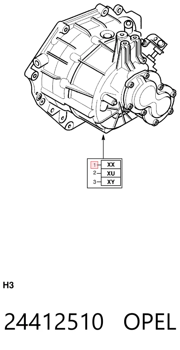  24412510 Opel