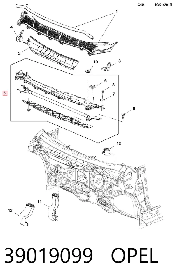  39019099 Opel