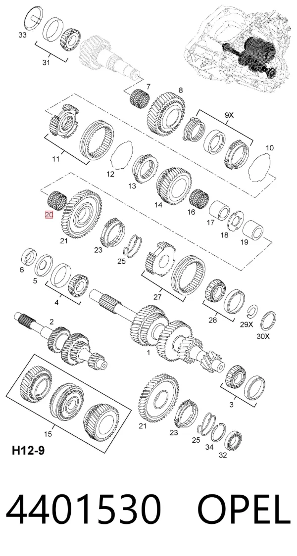 Подшипник КПП 9109530 Peugeot/Citroen