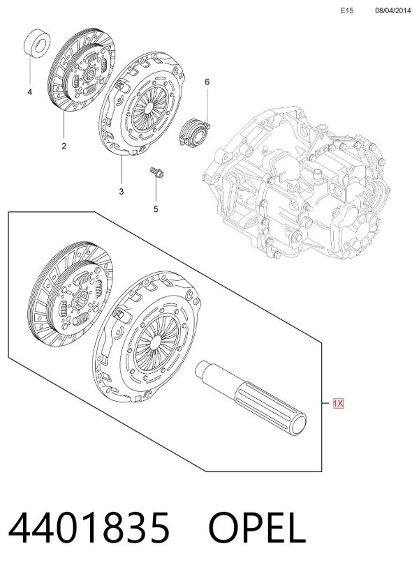 Сцепление 4401835 Opel