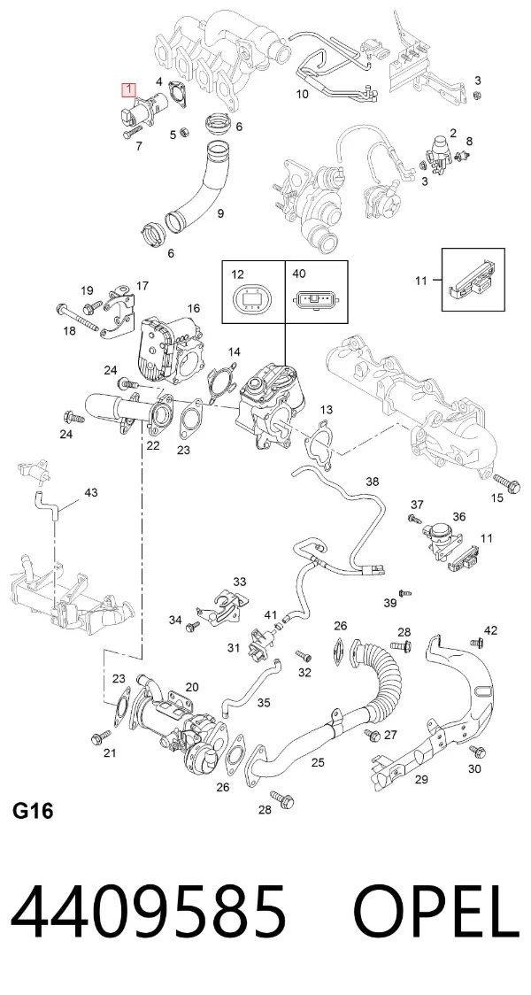 Клапан ЕГР 4409585 Opel