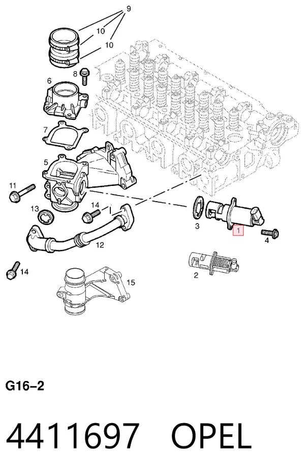 Клапан ЕГР 4411697 Opel