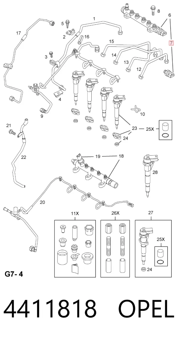 Регулятор давления топлива 4411818 Opel
