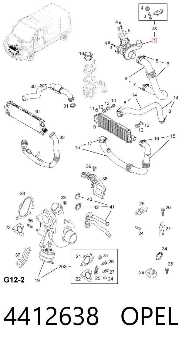 Турбина 4412638 Opel