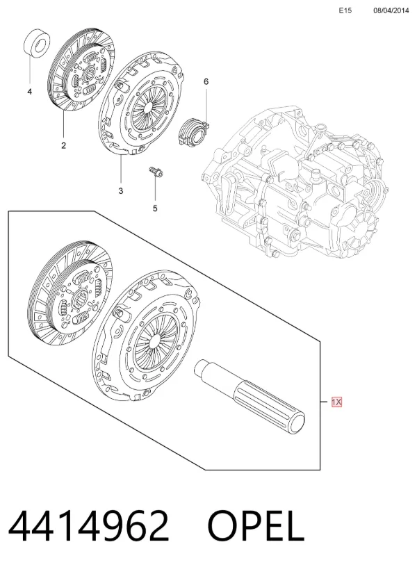 Сцепление 4414962 Opel