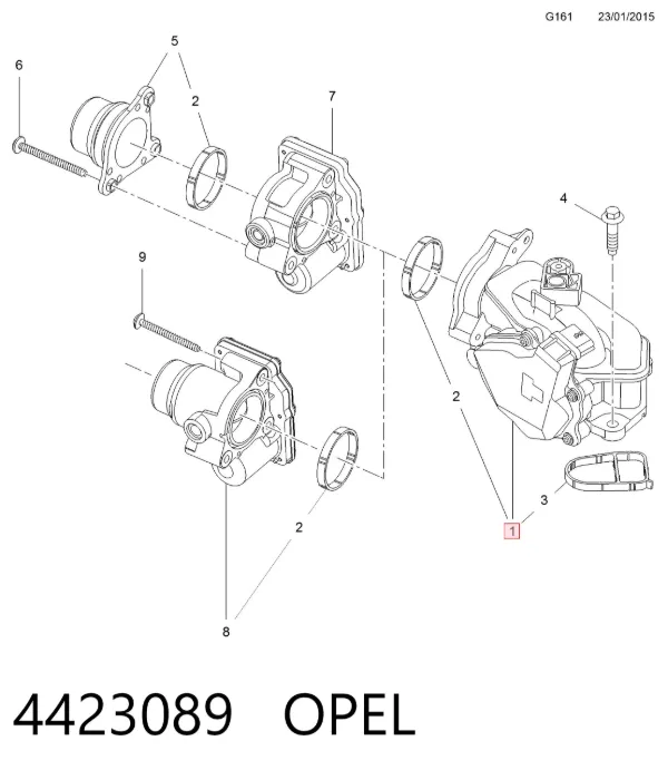 Дроссельная заслонка 95517900 Peugeot/Citroen