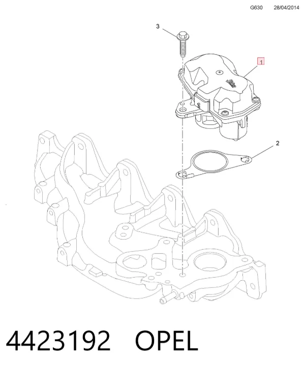 Клапан ЕГР 4423192 Opel