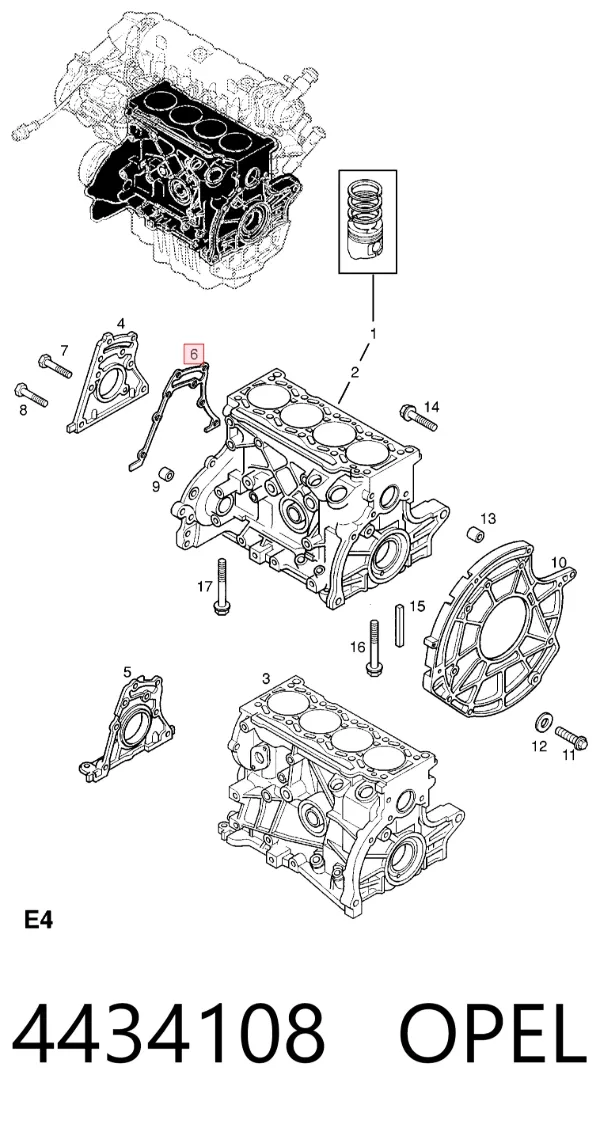 Прокладка передней крышки двигателя 95527465 Peugeot/Citroen