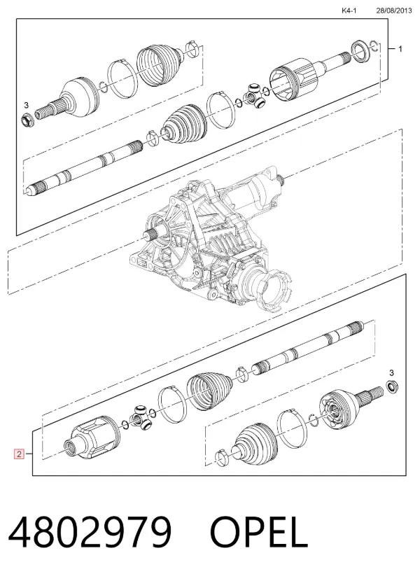 ШРУС внутренний правый 4802979 Opel