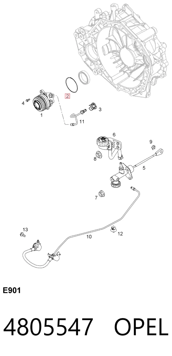Натяжной ролик 4805547 Opel