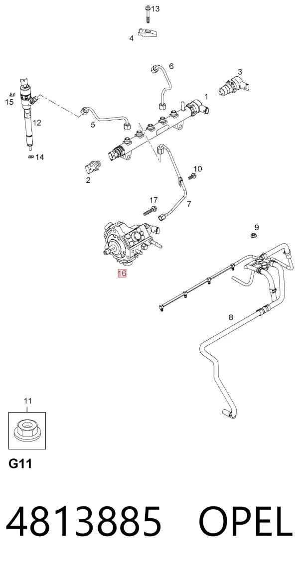 ТНВД 4813885 Opel