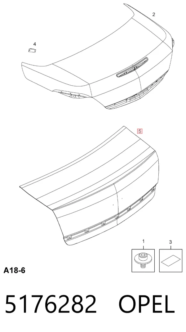 Ляда 5176282 Opel