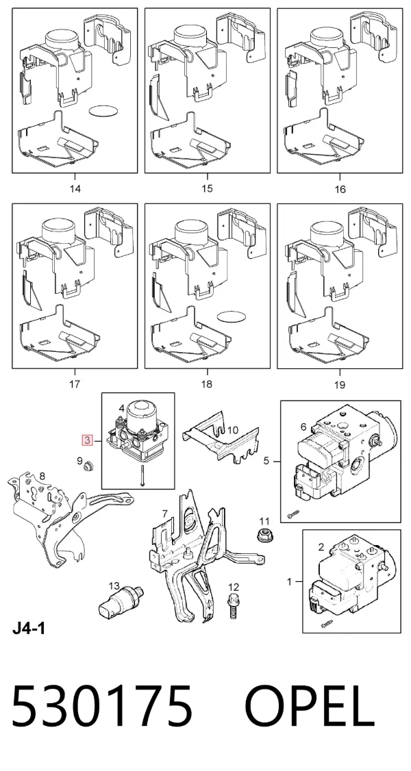 Блок АБС 530175 Opel