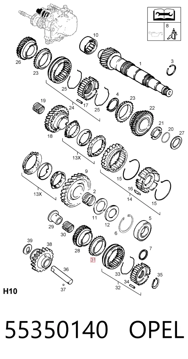  55350140 Opel