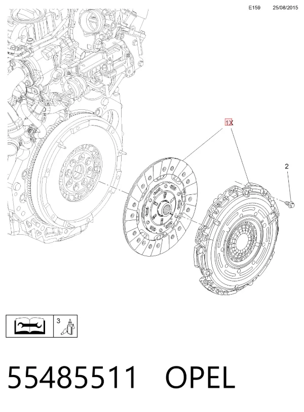 Сцепление 55485511 Opel