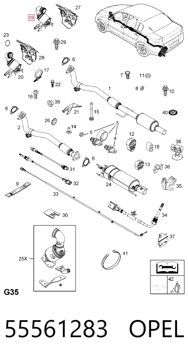 Катализатор 55561283 General Motors