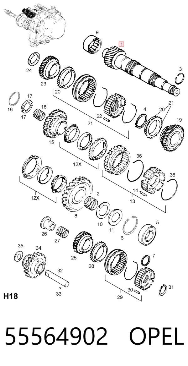  55564902 Opel