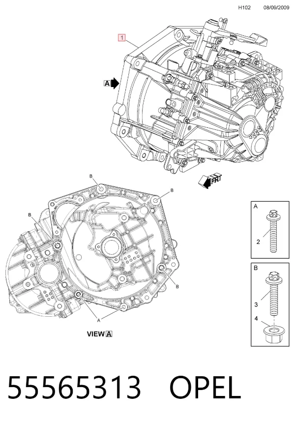 КПП 55565313 Opel