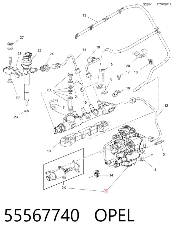 ТНВД 55567740 Opel
