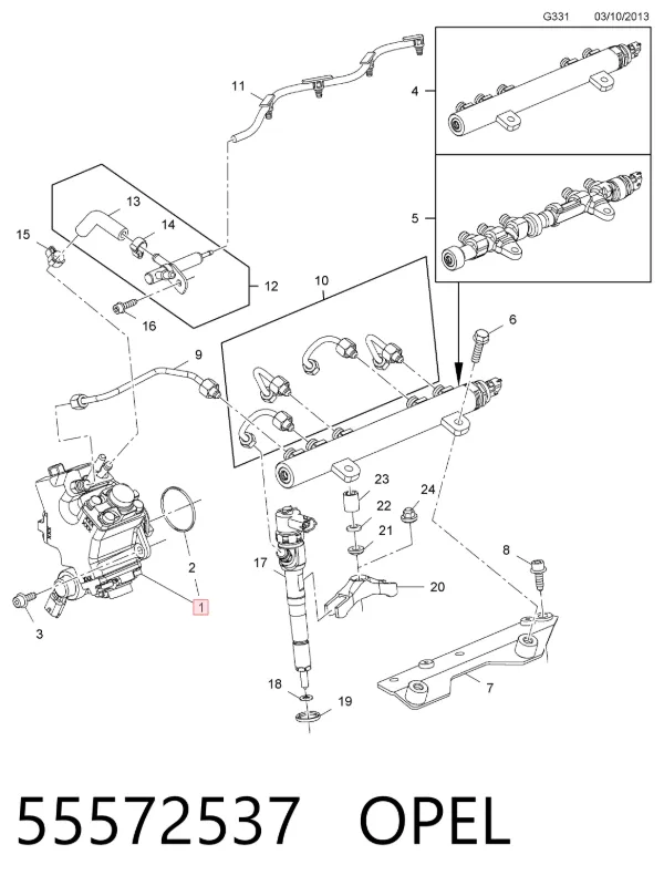ТНВД 55572537 Opel
