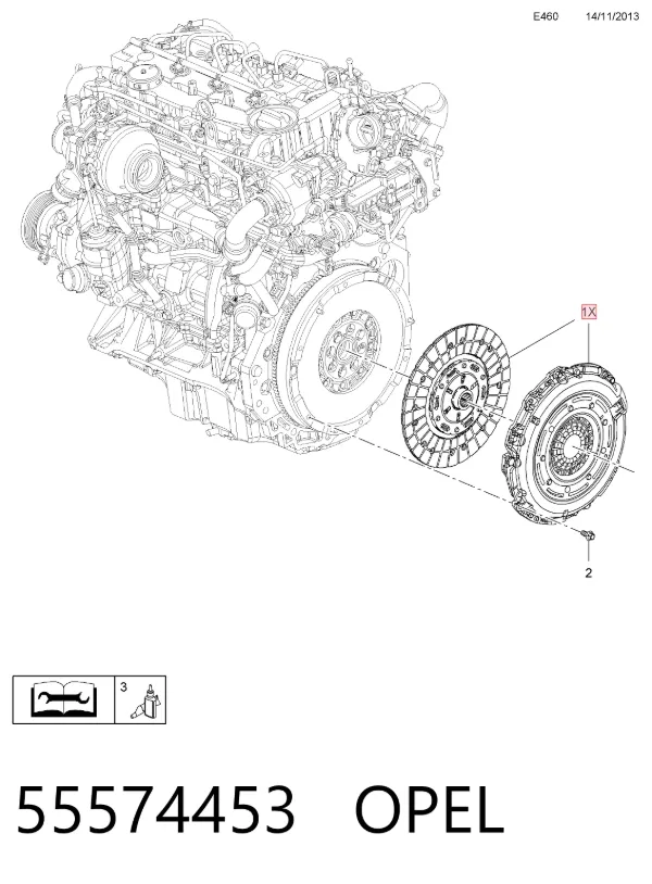Сцепление 55574453 Opel