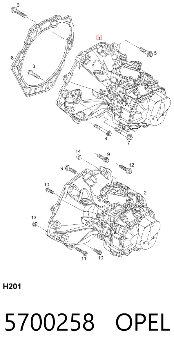 КПП 5700258 Opel