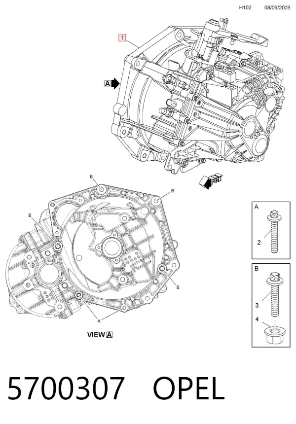 КПП 5700307 Opel