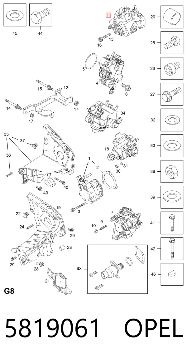 ТНВД 5819061 Opel