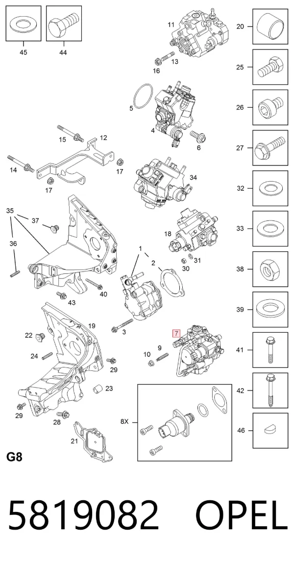 ТНВД 5819082 Opel