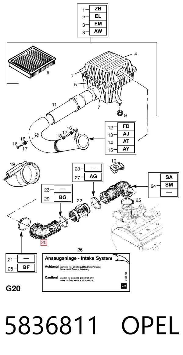  5836811 Opel
