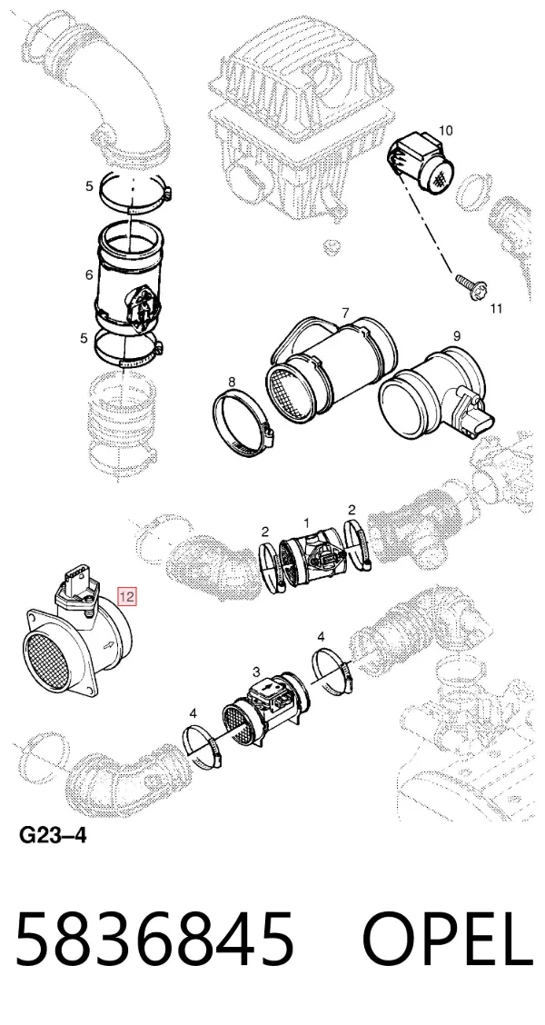 ДМРВ 5836845 Opel
