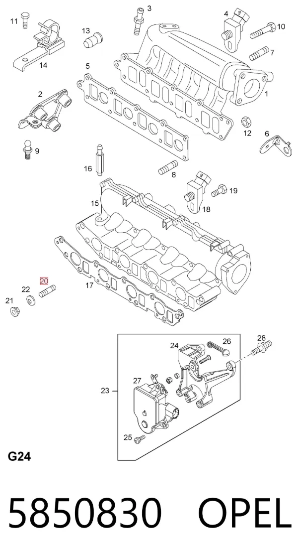  5850830 Opel