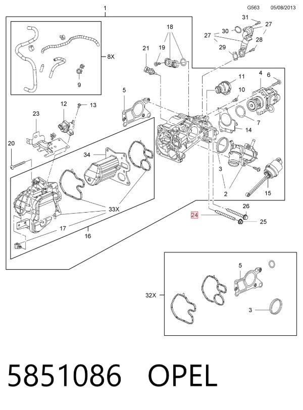  5851086 Opel