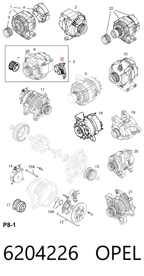 Реле генератора 93178274 General Motors