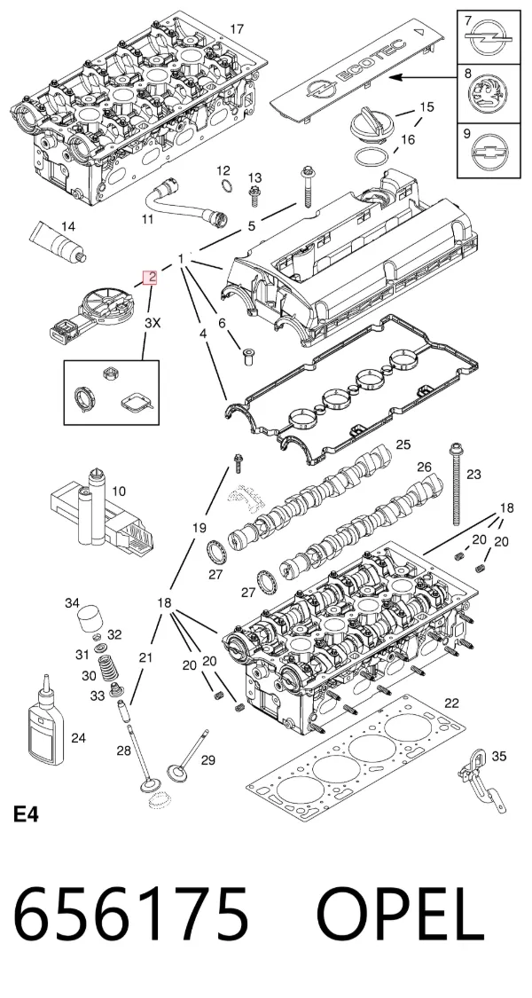 Маслоотделитель картерных газов 656175 Opel