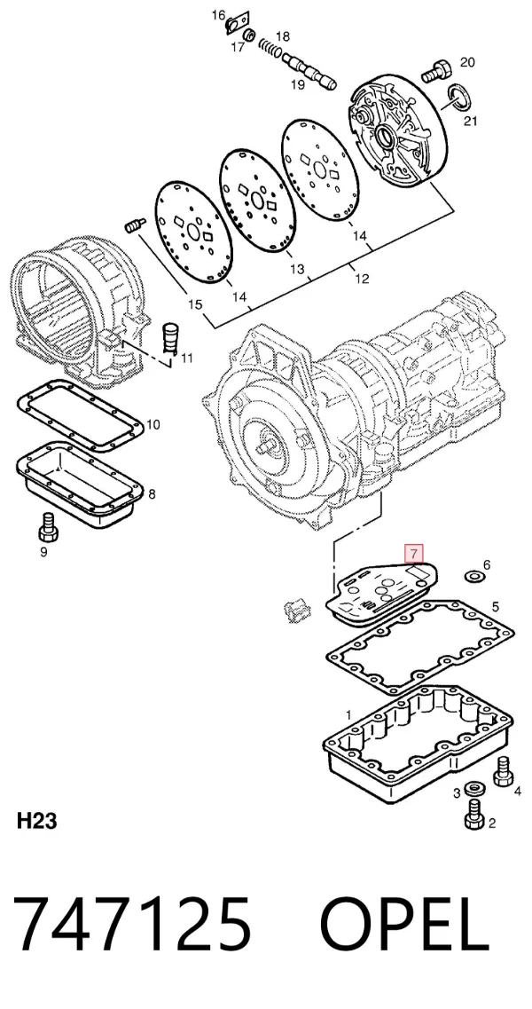 Фильтр АКПП 747125 Opel